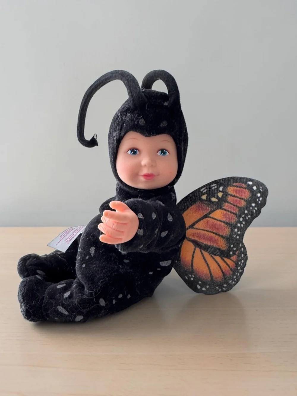 Anne Geddes Baby Doll Monarch Butterfly Costume Unimax Plush 10 Inch Collectible